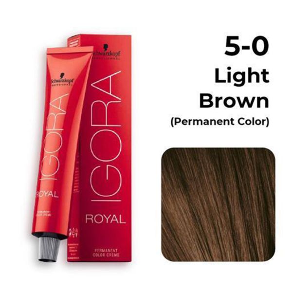 Schwarzkopf Professional Igora Royal Permanent Color Creme 5-0 chatain clair naturel