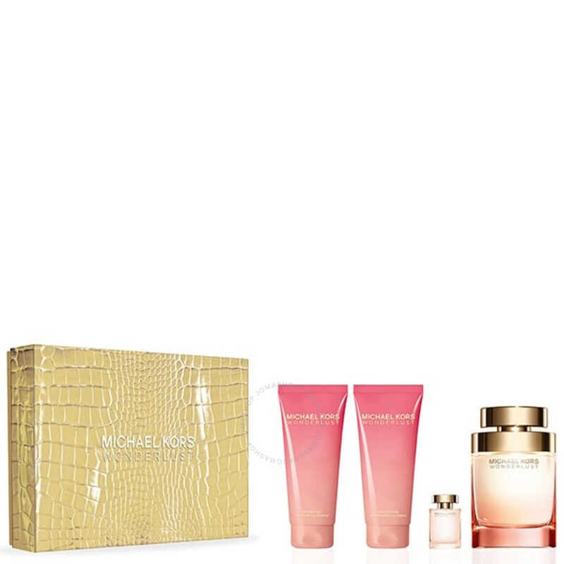 COFFRET MICHAEL KORS WONDERLUST EDP 100 Ml   MINIATURA   BODY LOTION   SHOWER GEL