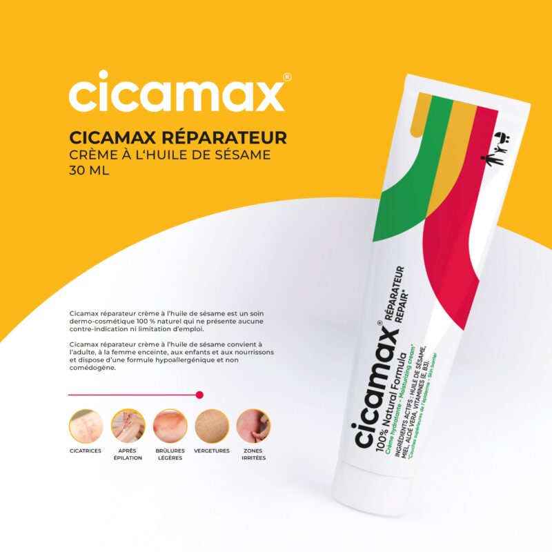 PHYTEAL CICAMAX REPARATEUR CREME HYDRATANTE A L HUILE DE SESAME 30ML