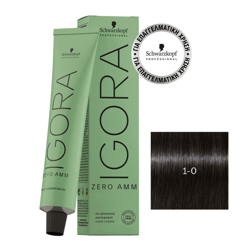 SCHWARZKOPF IGORA ZERO AMM 1-0 noir naturel