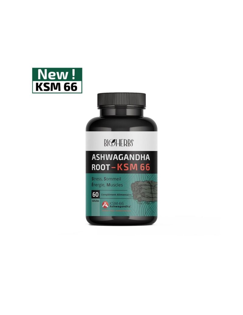 BIOHERBS - ASHWAGANDAH ROOT KSM-66 BOITE DE 60