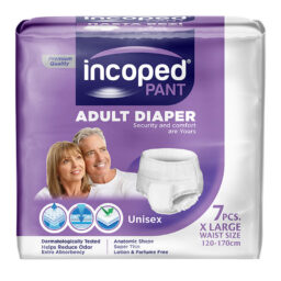Couches Adultes Culotte Incoped Unisexe X Large 7 Pièces